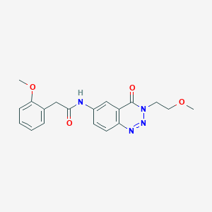 N-[3-(2-methoxyethyl)-4-oxo-3,4-dihydro-1,2,3-benzotriazin-6-yl]-2-(2-methoxyphenyl)acetamide