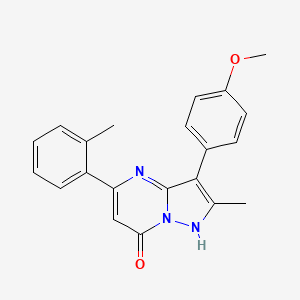 3-(4-methoxyphenyl)-2-methyl-5-(2-methylphenyl)pyrazolo[1,5-a]pyrimidin-7(4H)-one