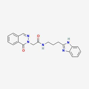 N-[3-(1H-benzimidazol-2-yl)propyl]-2-(1-oxophthalazin-2(1H)-yl)acetamide