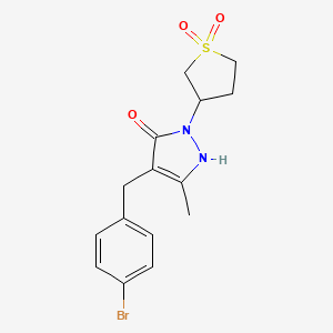 4-(4-bromobenzyl)-1-(1,1-dioxidotetrahydrothiophen-3-yl)-3-methyl-1H-pyrazol-5-ol