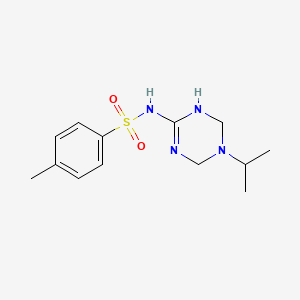 molecular formula C13H20N4O2S B11025753 N-(5-Isopropyl-1,4,5,6-tetrahydro-[1,3,5]triazin-2-yl)-4-methyl-benzenesulfonamide 