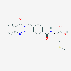 N-({4-[(4-oxo-1,2,3-benzotriazin-3(4H)-yl)methyl]cyclohexyl}carbonyl)-L-methionine