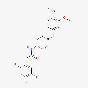 N-[1-(3,4-dimethoxybenzyl)piperidin-4-yl]-2-(2,4,5-trifluorophenyl)acetamide