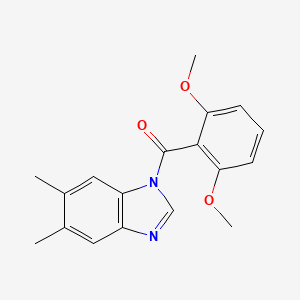 (2,6-dimethoxyphenyl)(5,6-dimethyl-1H-benzimidazol-1-yl)methanone