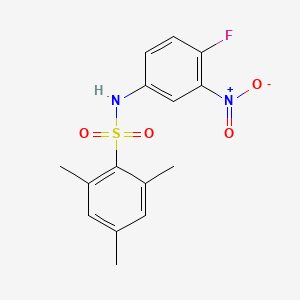 N-(4-fluoro-3-nitrophenyl)-2,4,6-trimethylbenzenesulfonamide