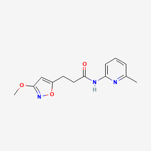 3-(3-methoxy-1,2-oxazol-5-yl)-N-(6-methylpyridin-2-yl)propanamide