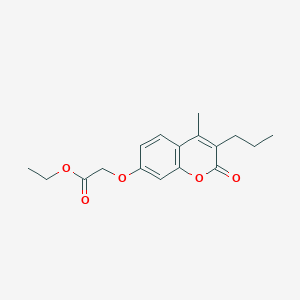 ethyl [(4-methyl-2-oxo-3-propyl-2H-chromen-7-yl)oxy]acetate