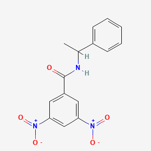 molecular formula C15H13N3O5 B11025921 3,5-Dinitro-N-(1-phenylethyl)benzamide CAS No. 14402-00-7