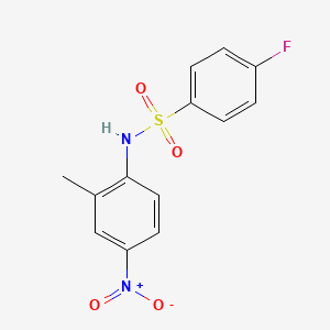 4-fluoro-N-(2-methyl-4-nitrophenyl)benzenesulfonamide