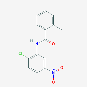 molecular formula C14H11ClN2O3 B11025947 N-(2-chloro-5-nitrophenyl)-2-methylbenzamide 