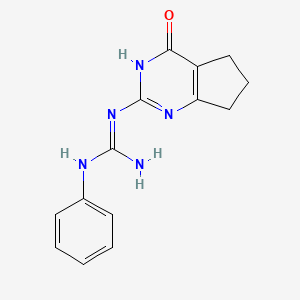 1-(4-oxo-4,5,6,7-tetrahydro-3H-cyclopenta[d]pyrimidin-2-yl)-3-phenylguanidine