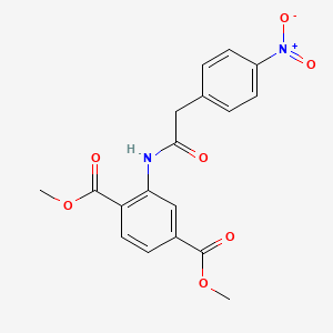 Dimethyl 2-{[(4-nitrophenyl)acetyl]amino}benzene-1,4-dicarboxylate