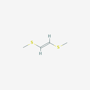 molecular formula C4H8S2 B011026 (E)-Ethylene, 1,2-bis(methylthio)- CAS No. 19698-38-5