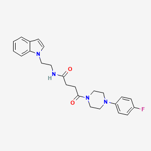 4-[4-(4-fluorophenyl)piperazin-1-yl]-N-[2-(1H-indol-1-yl)ethyl]-4-oxobutanamide