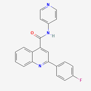 2-(4-fluorophenyl)-N-(pyridin-4-yl)quinoline-4-carboxamide