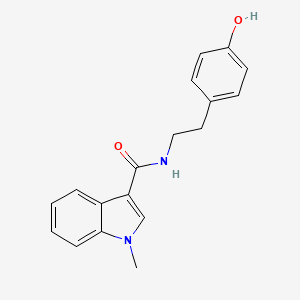 molecular formula C18H18N2O2 B11026034 N-(4-hydroxyphenethyl)-1-methyl-1H-indole-3-carboxamide 