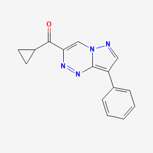 Cyclopropyl(8-phenylpyrazolo[5,1-c][1,2,4]triazin-3-yl)methanone