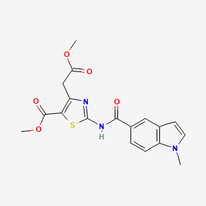 methyl 4-(2-methoxy-2-oxoethyl)-2-{[(1-methyl-1H-indol-5-yl)carbonyl]amino}-1,3-thiazole-5-carboxylate