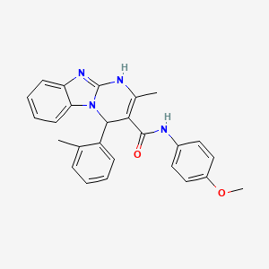 N-(4-methoxyphenyl)-2-methyl-4-(2-methylphenyl)-1,4-dihydropyrimido[1,2-a]benzimidazole-3-carboxamide