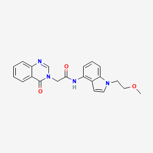 N-[1-(2-methoxyethyl)-1H-indol-4-yl]-2-(4-oxoquinazolin-3(4H)-yl)acetamide