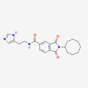 2-cyclooctyl-N-[2-(1H-imidazol-4-yl)ethyl]-1,3-dioxo-2,3-dihydro-1H-isoindole-5-carboxamide