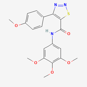 4-(4-methoxyphenyl)-N-(3,4,5-trimethoxyphenyl)-1,2,3-thiadiazole-5-carboxamide