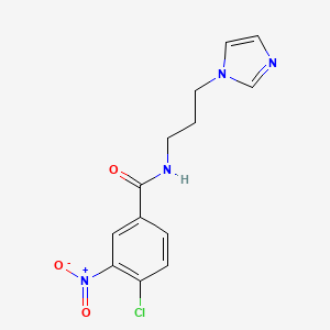 4-chloro-N-[3-(1H-imidazol-1-yl)propyl]-3-nitrobenzamide