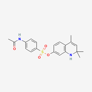 2,2,4-Trimethyl-1,2-dihydroquinolin-7-yl 4-(acetylamino)benzenesulfonate