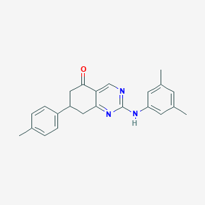 2-[(3,5-dimethylphenyl)amino]-7-(4-methylphenyl)-7,8-dihydroquinazolin-5(6H)-one