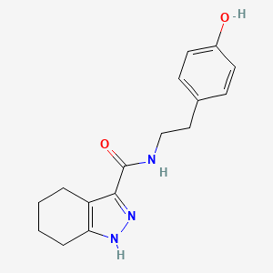 N-[2-(4-hydroxyphenyl)ethyl]-4,5,6,7-tetrahydro-2H-indazole-3-carboxamide