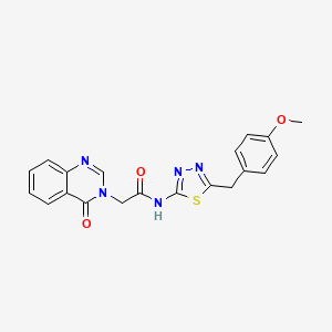 N-(5-(4-methoxybenzyl)-1,3,4-thiadiazol-2-yl)-2-(4-oxoquinazolin-3(4H)-yl)acetamide