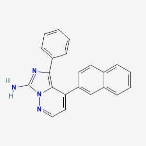 4-(2-Naphthyl)-5-phenylimidazo[1,5-b]pyridazin-7-amine