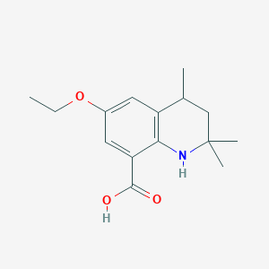 molecular formula C15H21NO3 B11026195 6-Ethoxy-2,2,4-trimethyl-1,2,3,4-tetrahydroquinoline-8-carboxylic acid 