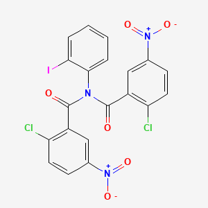 2-chloro-N-(2-chloro-5-nitrobenzoyl)-N-(2-iodophenyl)-5-nitrobenzamide