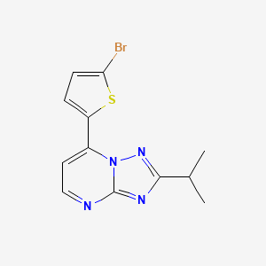 7-(5-Bromothiophen-2-yl)-2-(propan-2-yl)[1,2,4]triazolo[1,5-a]pyrimidine