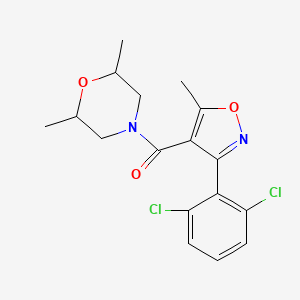 [3-(2,6-Dichlorophenyl)-5-methyl-1,2-oxazol-4-yl](2,6-dimethylmorpholin-4-yl)methanone