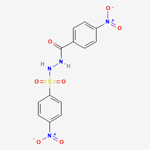 4-Nitro-N'-(4-nitrobenzoyl)benzenesulfonohydrazide