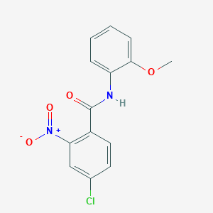 molecular formula C14H11ClN2O4 B11026360 4-chloro-N-(2-methoxyphenyl)-2-nitrobenzamide 