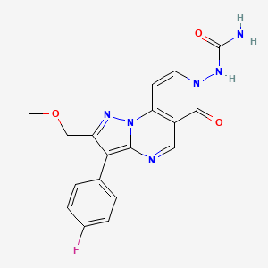 N-[3-(4-fluorophenyl)-2-(methoxymethyl)-6-oxopyrazolo[1,5-a]pyrido[3,4-e]pyrimidin-7(6H)-yl]urea