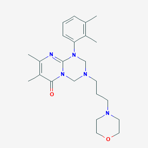 1-(2,3-dimethylphenyl)-7,8-dimethyl-3-(3-morpholinopropyl)-1,2,3,4-tetrahydro-6H-pyrimido[1,2-a][1,3,5]triazin-6-one