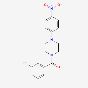 (3-Chlorophenyl)-[4-(4-nitrophenyl)piperazin-1-yl]methanone