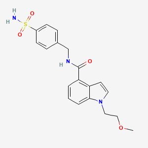 1-(2-methoxyethyl)-N-(4-sulfamoylbenzyl)-1H-indole-4-carboxamide