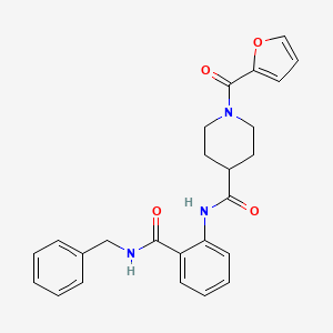 N-[2-(benzylcarbamoyl)phenyl]-1-(furan-2-ylcarbonyl)piperidine-4-carboxamide