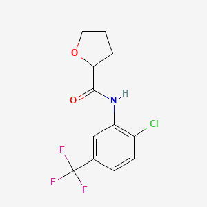 molecular formula C12H11ClF3NO2 B11026478 N-[2-chloro-5-(trifluoromethyl)phenyl]tetrahydrofuran-2-carboxamide 