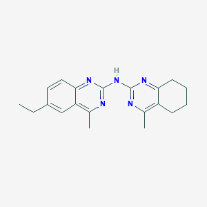 molecular formula C20H23N5 B11026479 6-ethyl-4-methyl-N-(4-methyl-5,6,7,8-tetrahydroquinazolin-2-yl)quinazolin-2-amine 