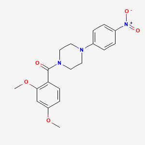 molecular formula C19H21N3O5 B11026528 1-(2,4-Dimethoxybenzoyl)-4-(4-nitrophenyl)piperazine 