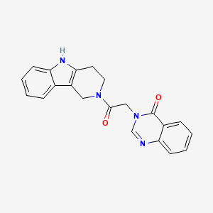 3-[2-oxo-2-(1,3,4,5-tetrahydro-2H-pyrido[4,3-b]indol-2-yl)ethyl]quinazolin-4(3H)-one