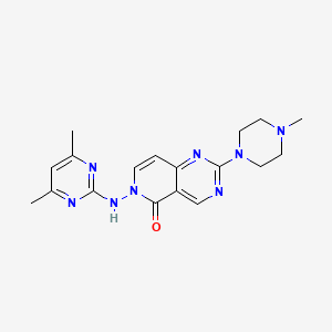 6-[(4,6-dimethyl-2-pyrimidinyl)amino]-2-(4-methylpiperazino)pyrido[4,3-d]pyrimidin-5(6H)-one