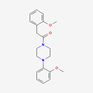 molecular formula C20H24N2O3 B11026620 2-(2-Methoxyphenyl)-1-[4-(2-methoxyphenyl)piperazin-1-yl]ethanone 