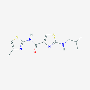 2-[(2-methylpropyl)amino]-N-[(2E)-4-methyl-1,3-thiazol-2(3H)-ylidene]-1,3-thiazole-4-carboxamide